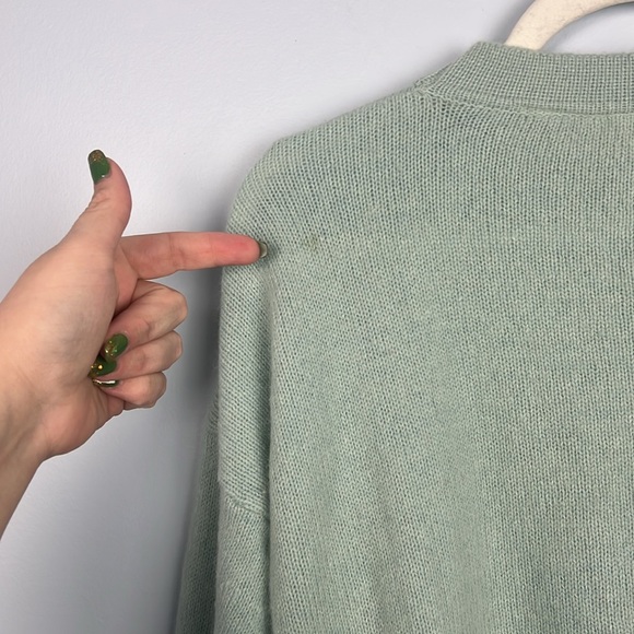 COS COB women’s large longline button detail vintage angora blend sweater - Picture 9 of 9